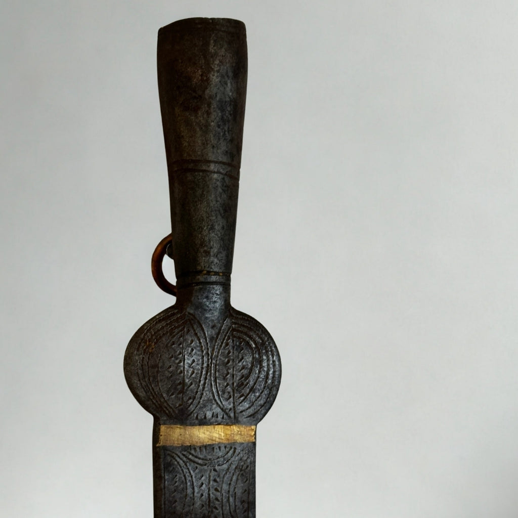 Antika Pirinç Bilezikli Ahşap Kepçe (c. 1840–1890)