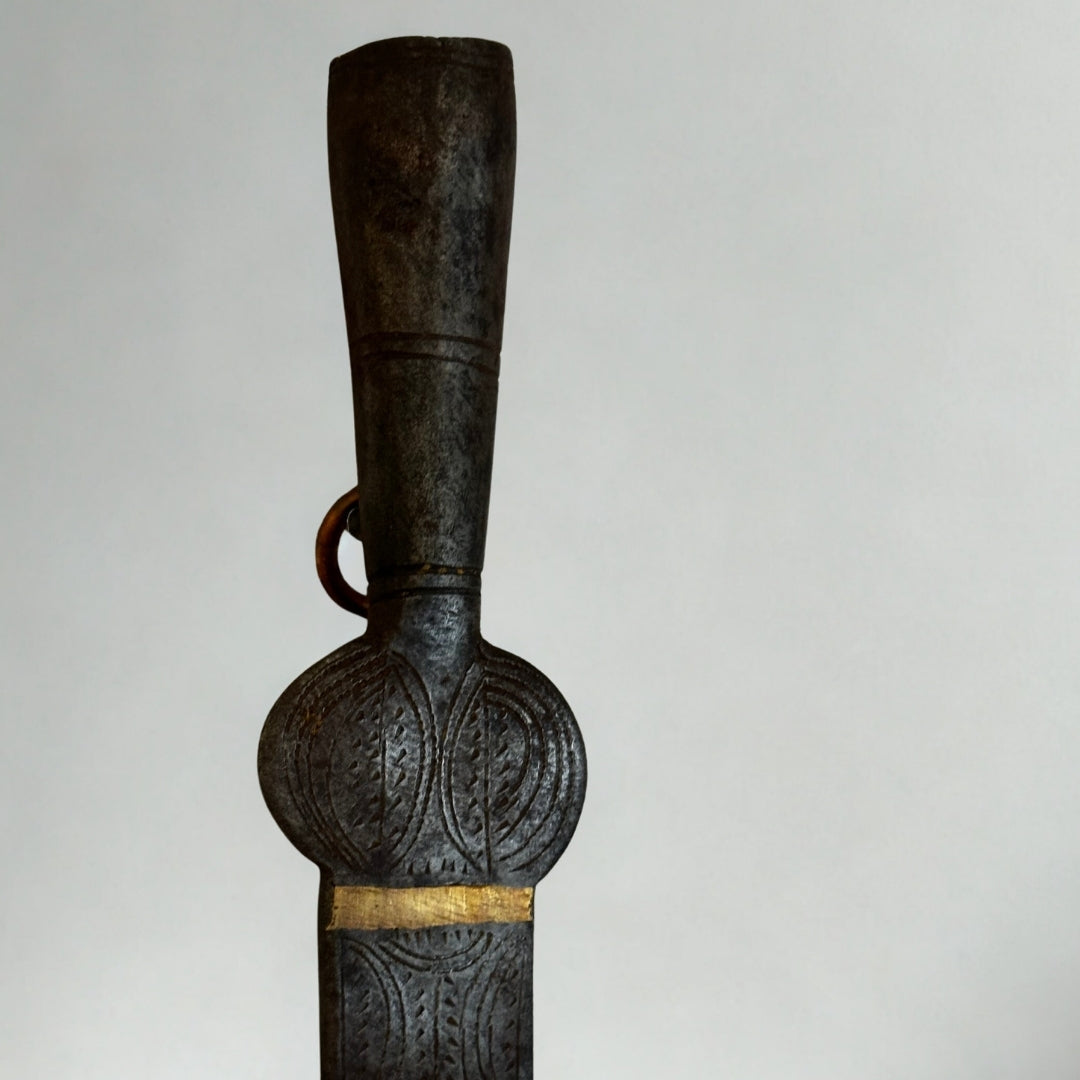 Antika Pirinç Bilezikli Ahşap Kepçe (c. 1840–1890)