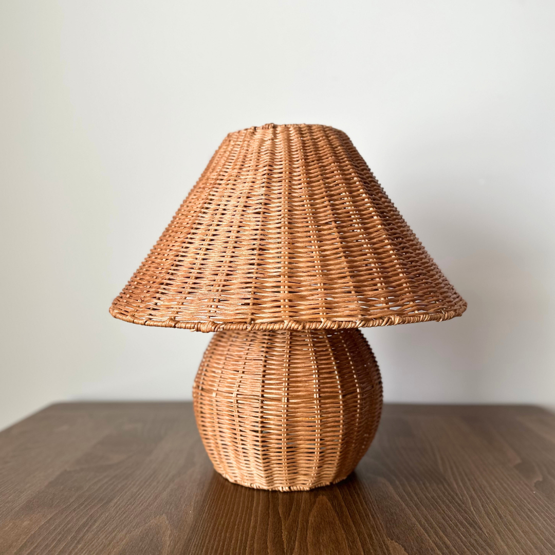 Truffle Büyük Doğal Rattan Abajur - Lo-Fi House