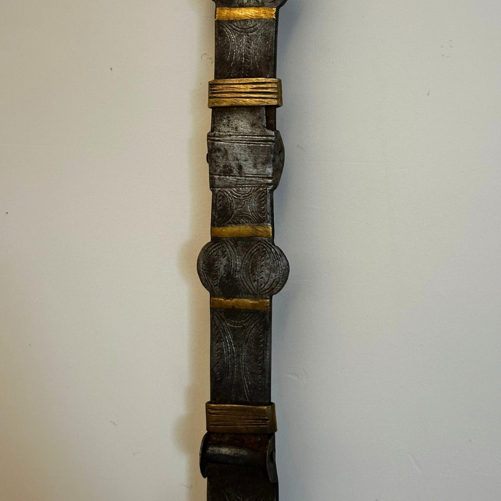 Antika Pirinç Bilezikli Ahşap Kepçe (c. 1840–1890)