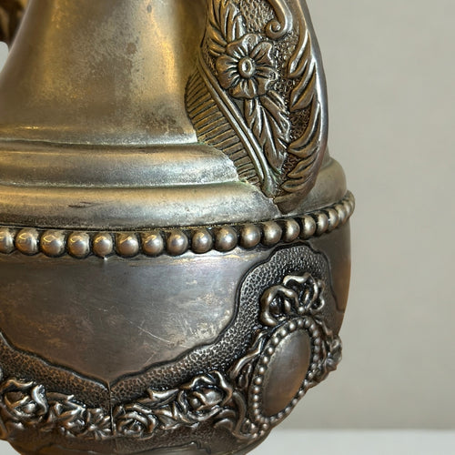 Antika Dekoratif Metal İbrik – Kapaklı (c. 1900–1930)