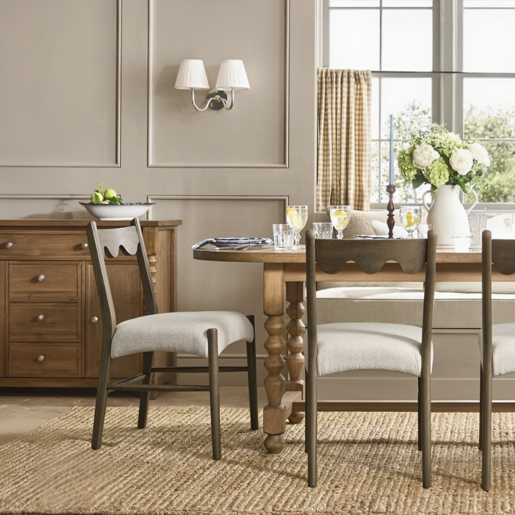 Fagus Ahşap Yemek Sandalyesi – 2'li Set