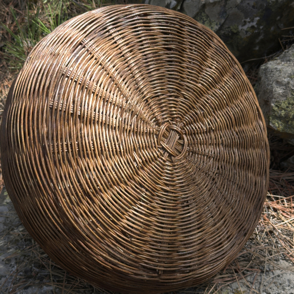 Morel Büyük Doğal Rattan Sepet