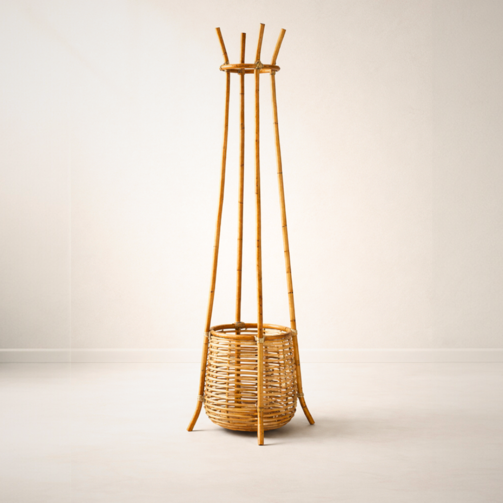 Chunk Doğal Rattan Sepetli Askılık - Lo-Fi House