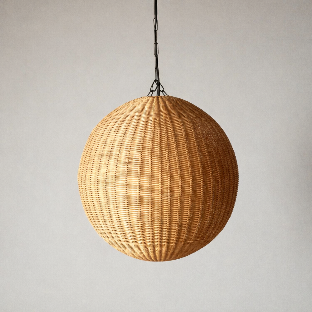 Cosmos Doğal Rattan Sarkıt Avize