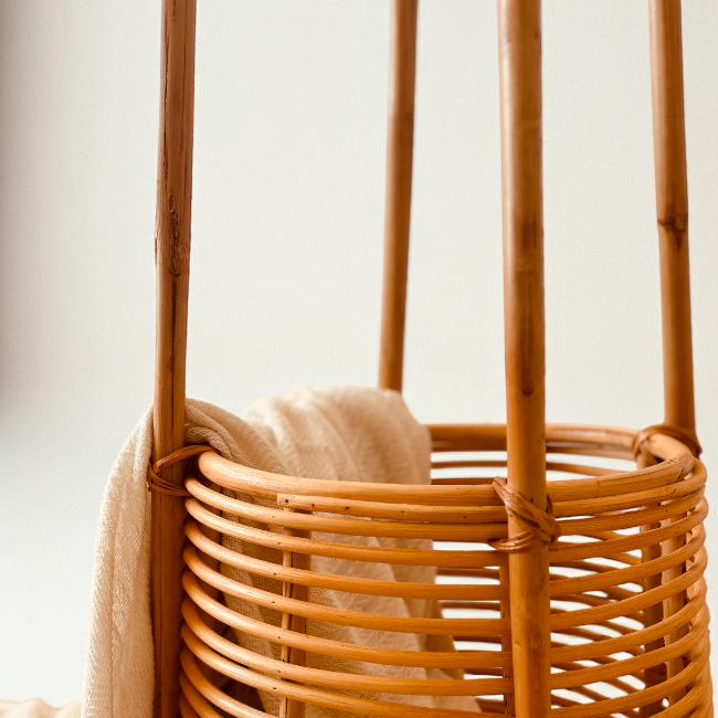 Chunk Doğal Rattan Sepetli Askılık - Lo-Fi House