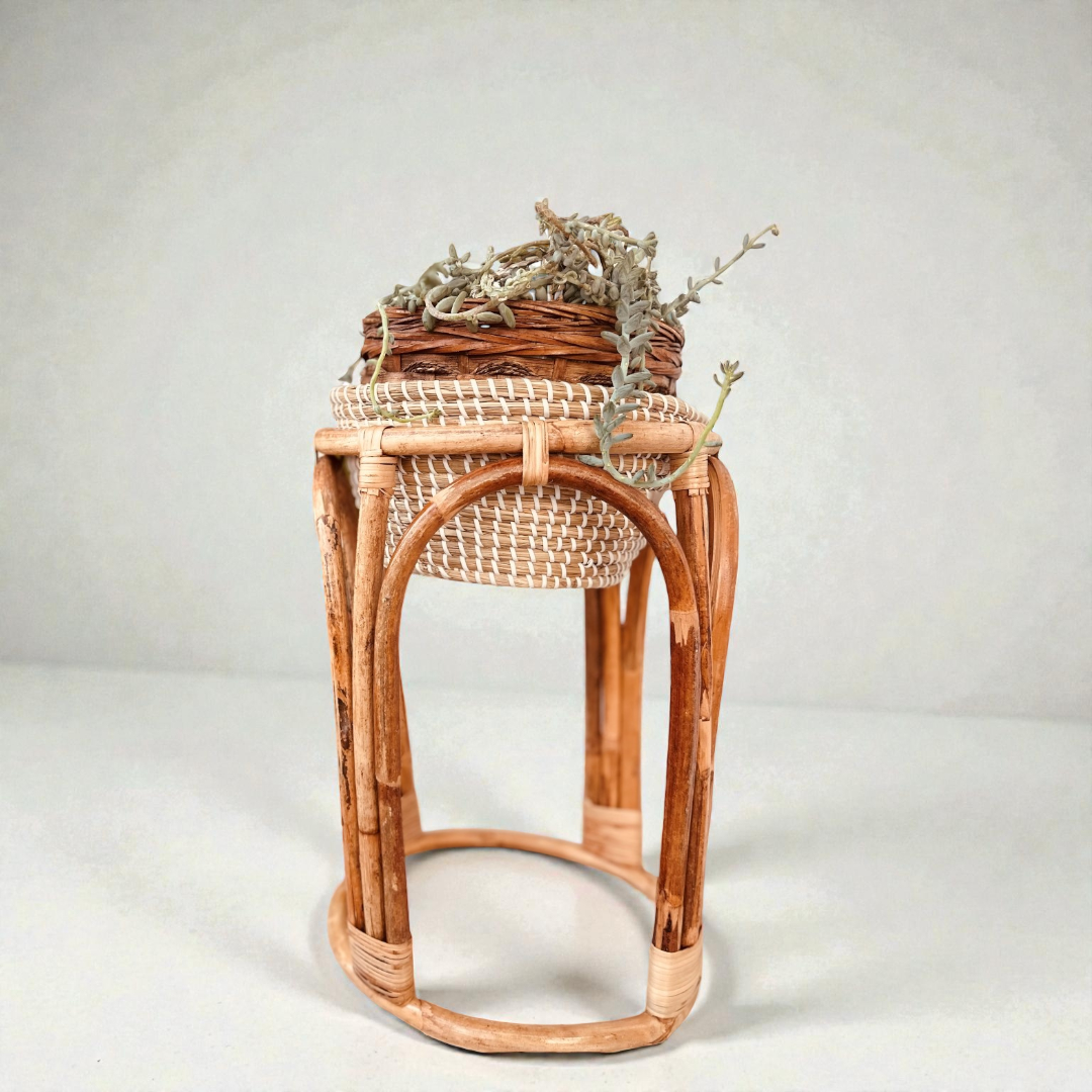 Sable Fat Doğal Rattan Saksılık